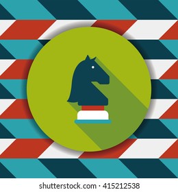 chess flat icon with long shadow,eps10