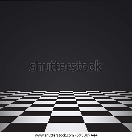 Chess floor on a dark background