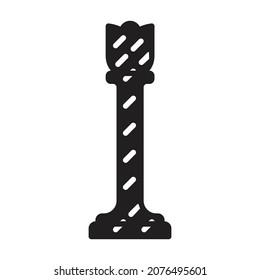 Chess game black vector icon.Black vector illustration of king. Isolated illustration of chess game icon on white background.