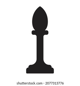 Chess game black vector icon.Black vector illustration of knight. Isolated illustration of chess game icon on white background.