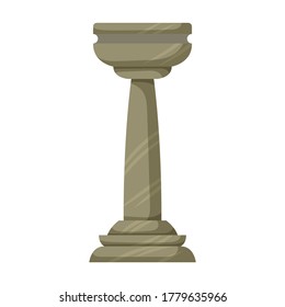 Chess game cartoon vector icon.Cartoon vector illustration of rook. Isolated illustration of chess game icon on white background.