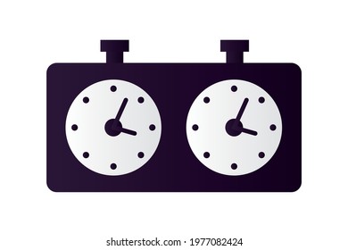 chess game chronometer silhouette icon