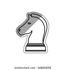 Chess game concept icon vector illustration graphic design