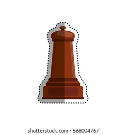 Chess game concept icon vector illustration graphic design