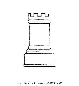 Chess game concept icon vector illustration graphic design