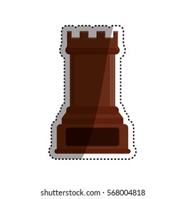 Chess game concept icon vector illustration graphic design