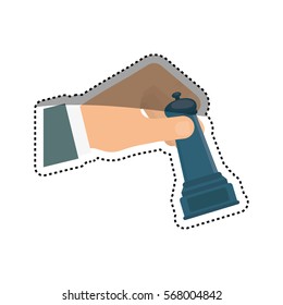 Chess game concept icon vector illustration graphic design