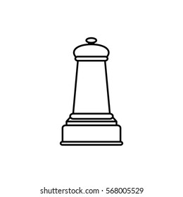 Chess game concept icon vector illustration graphic design