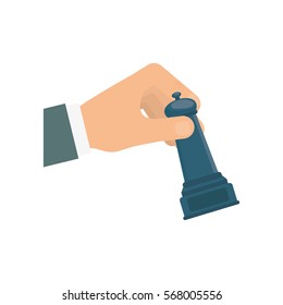 Chess game concept icon vector illustration graphic design