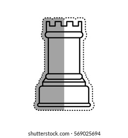 Chess game concept icon vector illustration graphic design