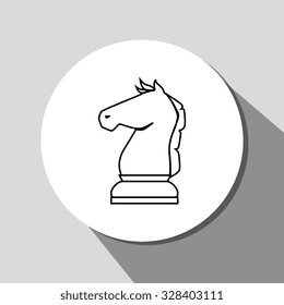 Chess game icon design, vector graphic eps10