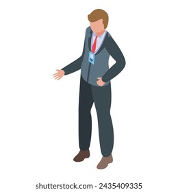 Chess game instructor icon isometric vector. Children playing. Education winner strategy