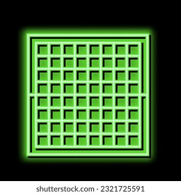 vector de señal de luz de neón de juego de ajedrez. ilustración del juego de ajedrez