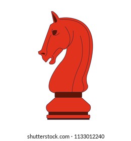 Chess game piece pop colors