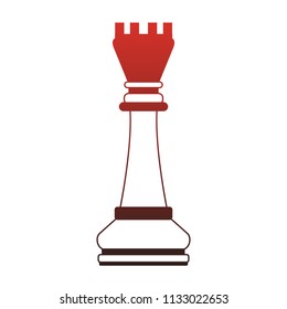Chess game piece red lines