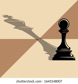 Chess game simple digital illustration