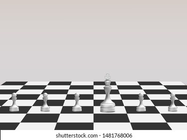 Chess Game, strategy ideas concept business