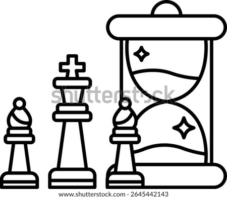A chess game with a timer in the background. The timer is set to zero, indicating that the game has just started