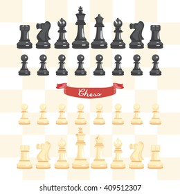 Chess Game Vector Design