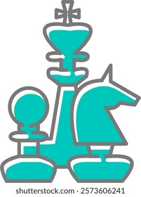 chess game vector icon illustration