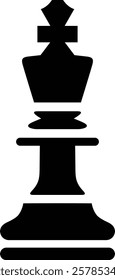 Chess glyph flat icon vector