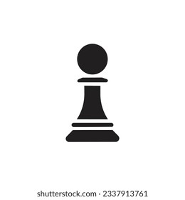 Chess glyph icon vector sign, logo illustration.