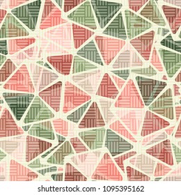 The chess grid covers a seamless pattern of pentagonal elements. Beautiful walls, backgrounds and design. Texture for happy people.