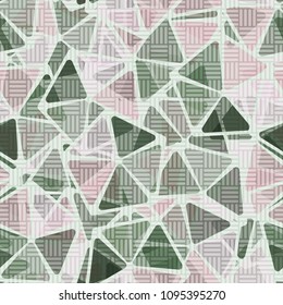 The chess grid covers a seamless pattern of pentagonal elements. Beautiful walls, backgrounds and design. Texture for happy people.