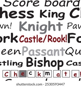 Chess hang out ,seamless pattern, Background, Perfect for fabric,