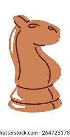 Chess horse cartoon design element