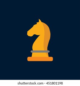 Chess Horse Flat Icon