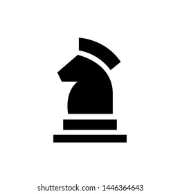 chess horse flat icon. Vector Symbol illustration.