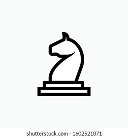 Chess Horse Icon. Intelligent,   Strategy  Symbol. Applicated Symbol for Design, Presentation, Website or Apps Elements.