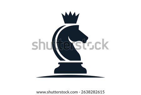 chess horse icon logo element, chess horse business logo template