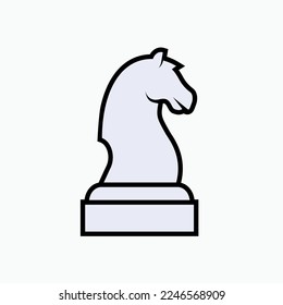 Chess Horse Icon. Strategy, Tactics Symbol.