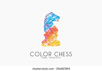 Chess horse logo. Chess logo. Horse logo. Creative logo.