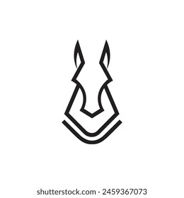 Chess Horse logo design and symbol vector illustration