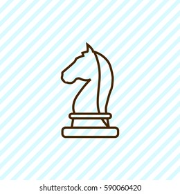 chess horse outline icon