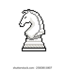 chess horse pieces pixel art