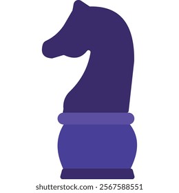 Chess horse vector business strategy icon isolated