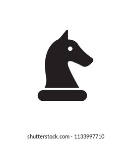 chess horse vector icon