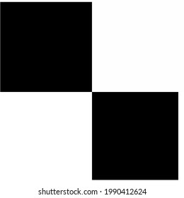 
icono de ajedrez. icono cuadrado blanco y negro.