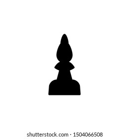 Chess icon. Business strategy symbol
