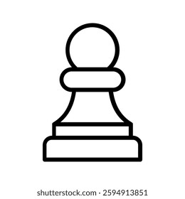 chess icon color editable on white background