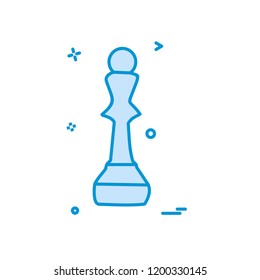 chess icon design vector