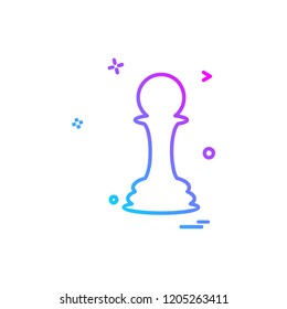 Chess icon design vector