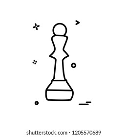 chess icon design vector