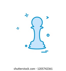 Chess icon design vector