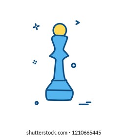 chess icon design vector