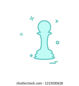 Chess icon design vector